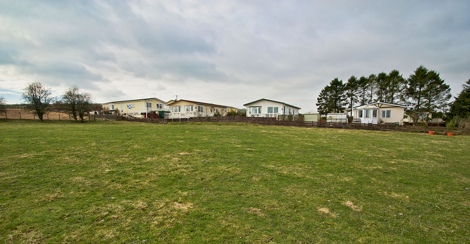 Residential park homes at Courthill overlooking the open countryside